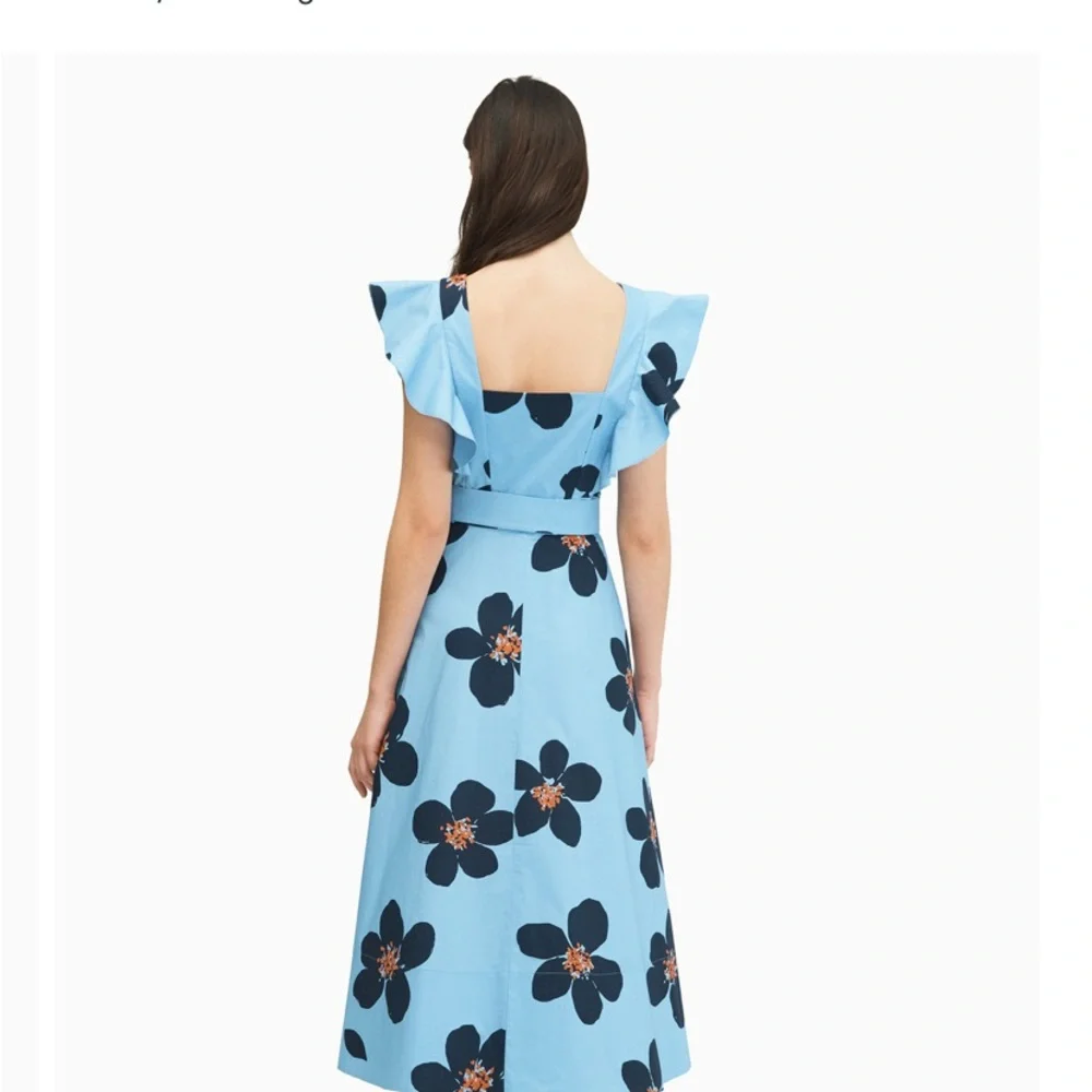 kate spade Light Blue Maxi Dress with Navy Floral Print